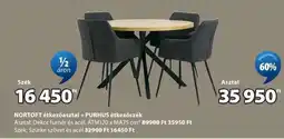 JYSK NORTOFT étkezőasztal + PURHUS étkezőszék ajánlat