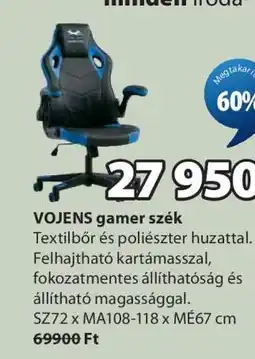 JYSK VOJENS gamer szék ajánlat