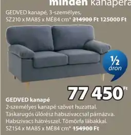 JYSK GEDVED kanapé ajánlat