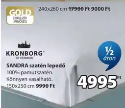 JYSK SANDRA szatén lepedő ajánlat
