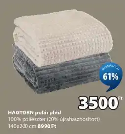 JYSK HAGTORN polár pléd ajánlat