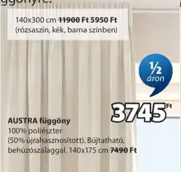 JYSK AUSTRA függöny ajánlat
