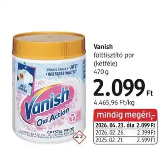 DM Vanish ajánlat