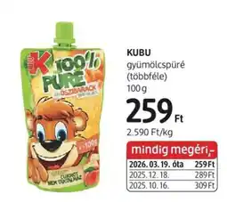 DM KUBU ajánlat
