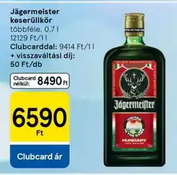Tesco Jägermeister keserűlikőr ajánlat