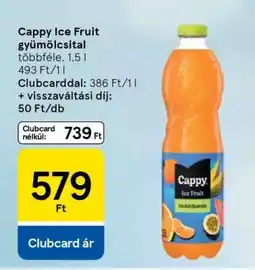 Tesco Cappy Ice Fruit gyümölcsital ajánlat