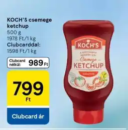 Tesco Koch's csemege ketchup ajánlat