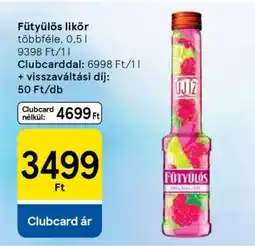 Tesco Fütyülős likőr ajánlat