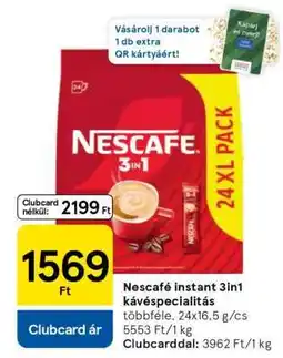 Tesco Nescafé instant 3in1 kávéspecialitás ajánlat