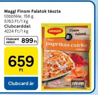 Tesco Maggi Finom Falatok tészta ajánlat