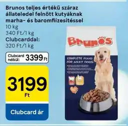 Tesco Brunos teljes értékű száraz állateledel felnőtt kutyáknak ajánlat