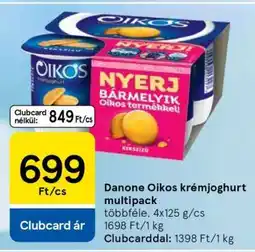 Tesco Danone Oikos krémjoghurt multipack ajánlat