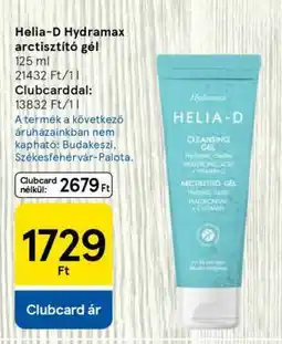 Tesco Helia-D Hydramax arctisztító gél ajánlat
