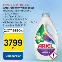 Tesco ARIEL Folyékony mosószer ajánlat