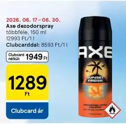 Tesco Axe dezodorspray ajánlat