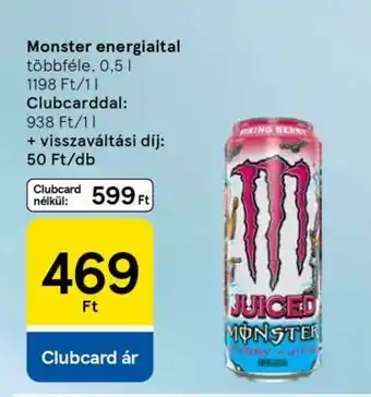 Tesco MONSTER Energiaital ajánlat