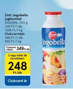Tesco Zott Jogobella joghurtital ajánlat
