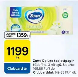Tesco Zewa Deluxe toalettpapír ajánlat