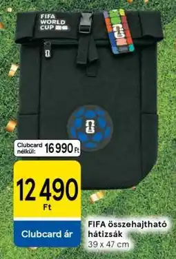 Tesco FIFA összehajtható hátizsák ajánlat