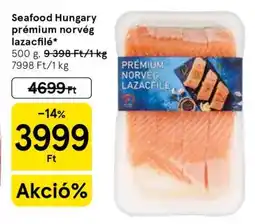 Tesco SeaFood Hungary prémium norvég lazacfilé ajánlat