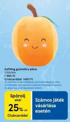 Tesco Softling gyümölcs plüss ajánlat