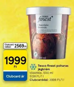 Tesco Tesco finest poharas jégkrém ajánlat