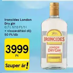 Tesco Ironcides London Dry Gin ajánlat