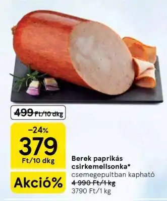 Tesco Berek paprikás csirkemellsonka ajánlat