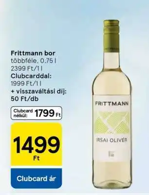 Tesco Frittmann bor ajánlat