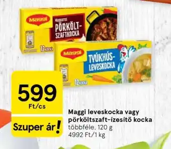 Maggi leveskocka vagy pörköltzaft-ízesítő kocka