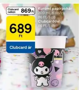 Tesco Kuromi papírpohár ajánlat