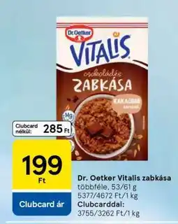 Tesco DR OETKER Vitalis zabkása ajánlat