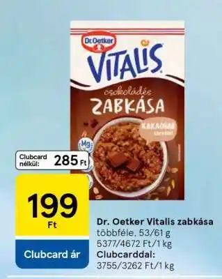 Tesco DR OETKER Vitalis zabkása ajánlat