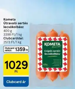 Tesco Kometa Útravaló sertés lecsókolbász ajánlat