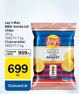 Tesco Lay's Max BBQ-borda ízű chips ajánlat