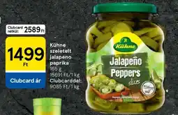 Tesco Kühne szeletelt jalapeno paprika ajánlat