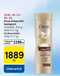 Tesco Dove Önbarnító Testápoló ajánlat