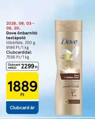 Tesco Dove Önbarnító Testápoló ajánlat