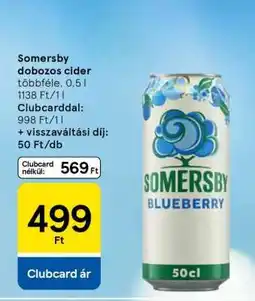 Tesco Somersby dobozos cider ajánlat