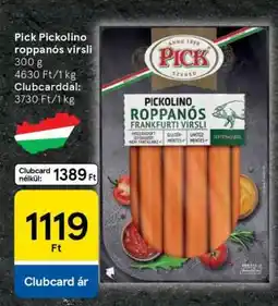 Tesco Pick Pickolino roppanós virsli ajánlat