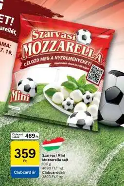 Tesco Szarvasi Mini Mozzarella sajt ajánlat