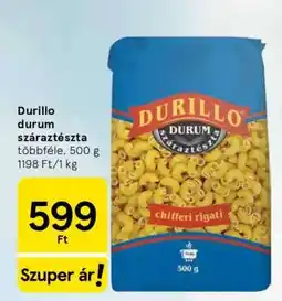 Tesco Durillo durum száraztészta ajánlat