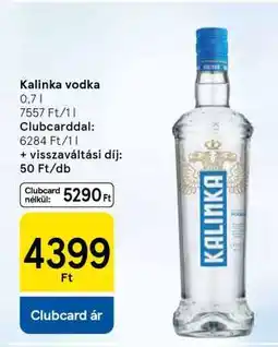 Tesco Kalinka vodka ajánlat