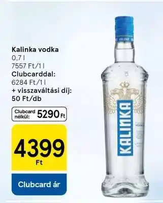 Tesco Kalinka vodka ajánlat