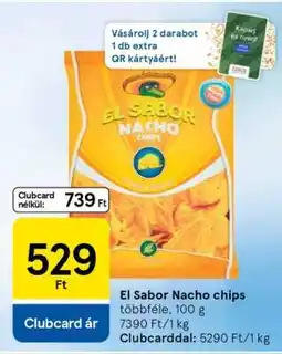Tesco El Sabor Nacho chips ajánlat