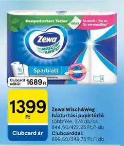 Tesco ZEWA WISCH & WEG HÁZTARTÁSI PAPÍRTÖRLŐ ajánlat