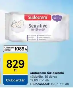 Tesco Sudocrem törlőkendő ajánlat