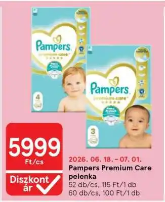 Tesco Pampers Premium Care pelenka ajánlat