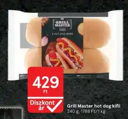 Tesco Grill Master hot dog kifli ajánlat