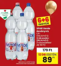 Interspar SPAR Verde ásványvíz ajánlat